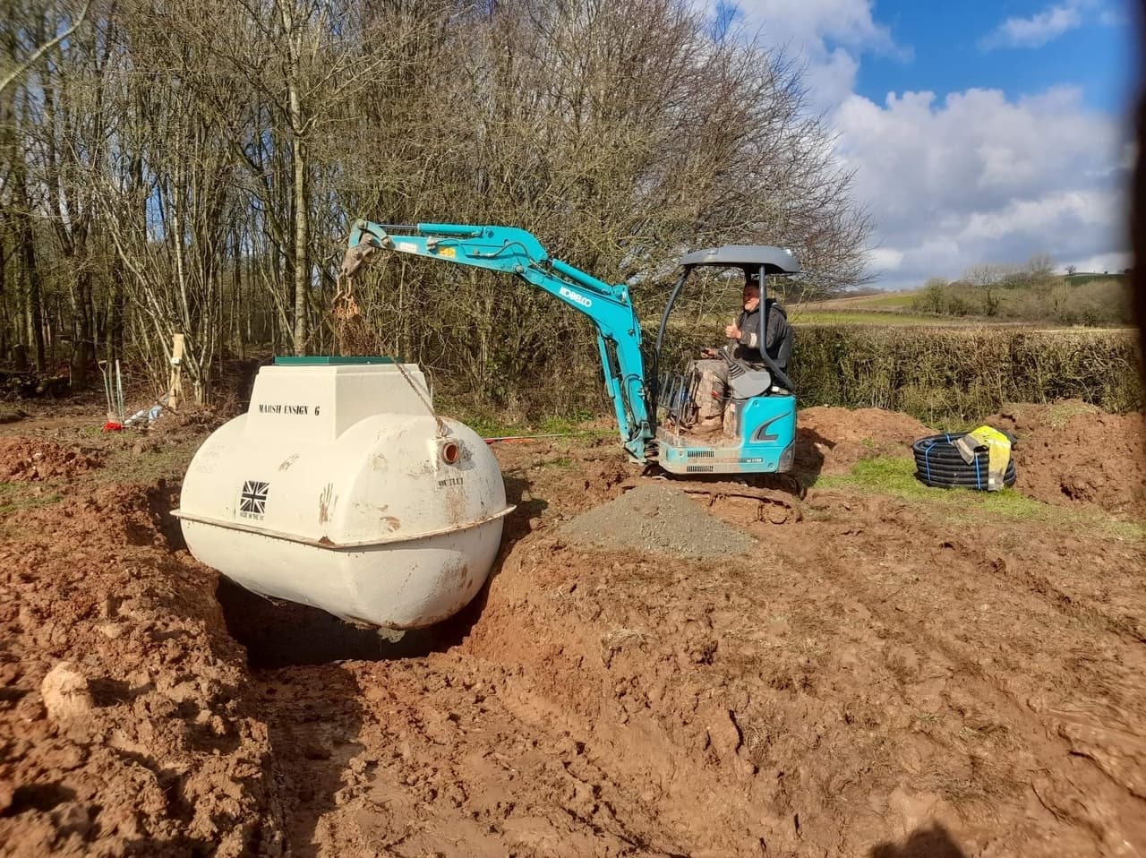 Septic tank installation